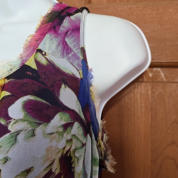 SIMPLY VERA VERA WANG Floral Sleeveless Dress SZ XS - Picture 4 of 7